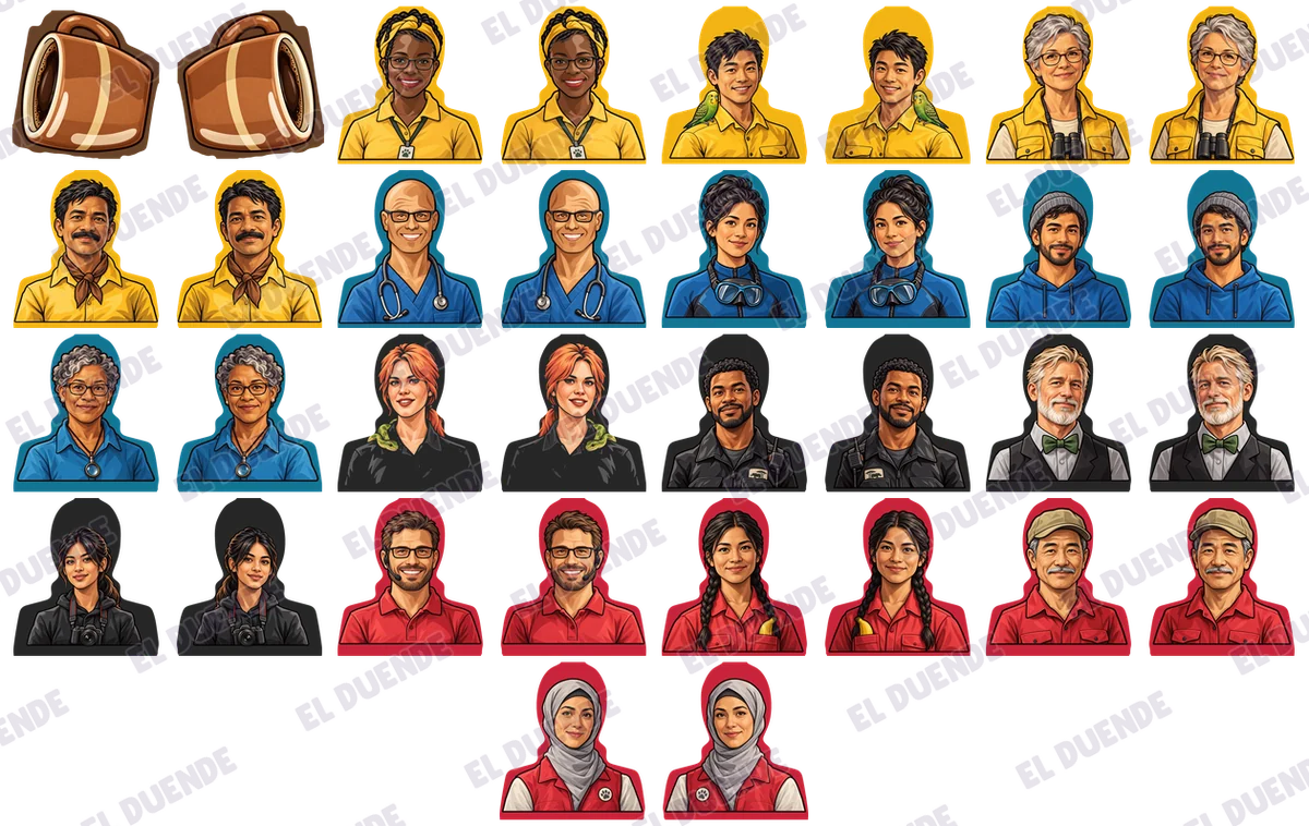 Lo que recibes: 34 stickers