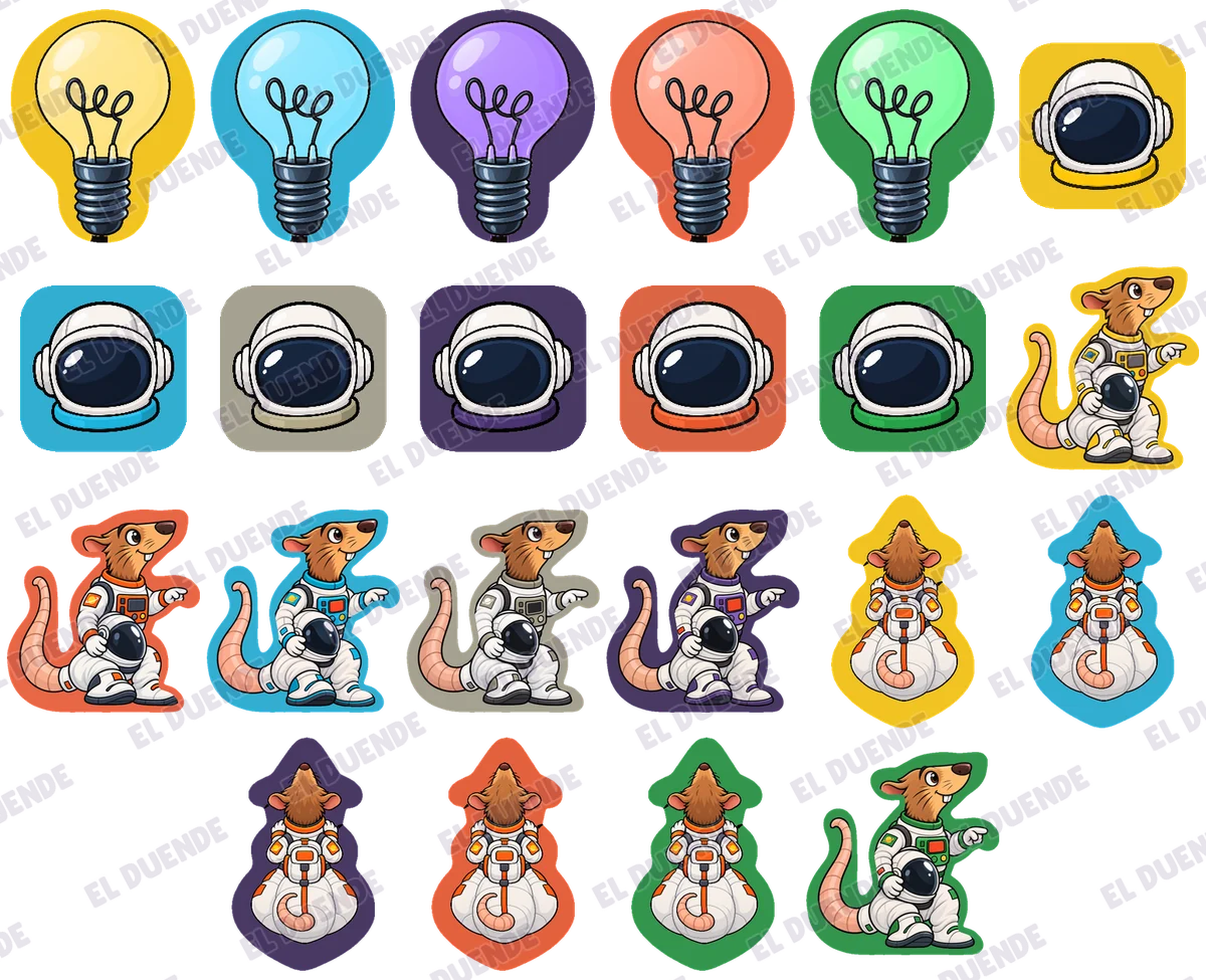 Lo que recibes: 118 stickers